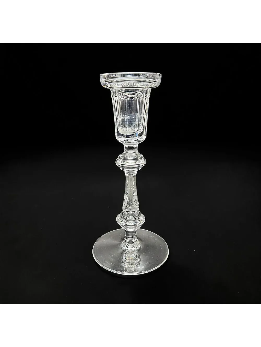 Vintage Waterford Crystal Candlestick Signed Ireland Single Candle Holder 8 Inch
